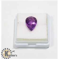 #96-PURPLE AMETHYST GEMSTONE PEAR SHAPE 4.5ct