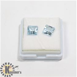 #45-SKY BLUE TOPAZ GEMSTONE SQUARE 4.0ct