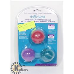 NEW THERAWELL HAND THERAPY MASSING BALLS SET