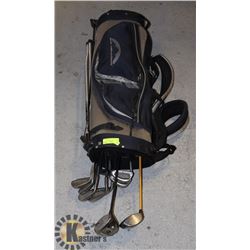 ASSORTED GOLF CLUBS IN BAG