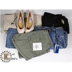 BOX OF ASSORTED WOMEN ITEMS  INCLUDES