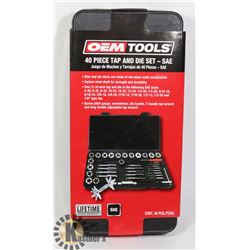 NEW OEMTOOLS 40 PC TAP & DIE SET - SAE