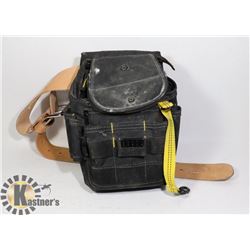 KUNY'S LEATHER BELT WITH POUCH ADJUST. SIZE