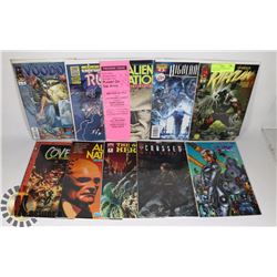 LOT OF 10 #1 & PREMIERE ISSUE COMIC BOOKS