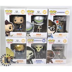 LOT OF 6 VARIOUS FUNKO POP FIGURES