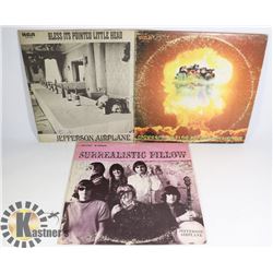 VINYL RECORDS - 3 JEFFERSON AIRPLANE LPS