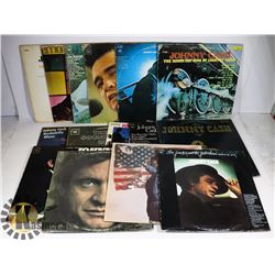VINYL RECORDS - 15 JOHNNY CASH LPS