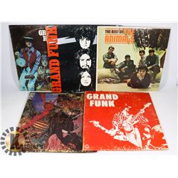 VINYL RECORDS - (3) GRAND FUNK, SANATANA &