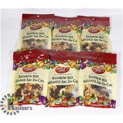 6 BAGS OF RAINBOW TRAIL MIX