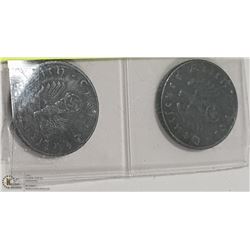 GERMAN WW2  COINS  5 PFENNIG (WITH SWASTIKA) 1941,