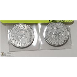 GERMAN WW2  COINS  50 PFENNIG