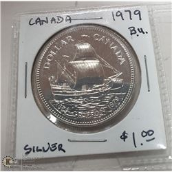 1979 CANADIAN SILVER DOLLAR COIN.
