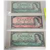 Image 1 : SHEET OF 1954 ONE AND TWO DOLLAR BILLS.