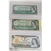 Image 1 : SHEET OF ONE DOLLAR BILLS 1954, 1967, 1973.