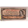 Image 1 : CANADIAN 1954 $50 DEVILS FACE