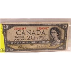 CAD 1954 $20 DEVILS FACE