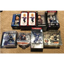9 HOCKEY BOBBLEHEADS AND MCFARLANE FIGURES