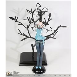 IRON JEWELRY DISPLAY TREE & JEWELRY DISPLAY STAND
