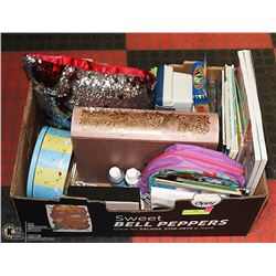 MISC. KIDS CRAFTING SUPPLIES BOX