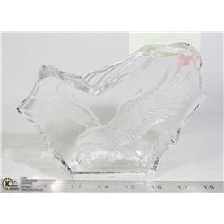 ETCHED GLASS EAGLE ORNAMENT