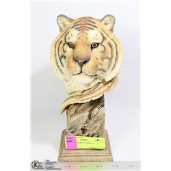TIGER HEAD BUST DISPLAY, 10" TALL