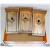 Image 1 : 3 WOODEN BIRDHOUSES