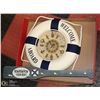 Image 1 : WELCOME ABOARD CLOCK LIFE PRESERVER,TOWEL HOOK