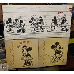 NEW 3 SET OF MICKEY/MINNIE MOUSE PICTURES