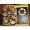 Image 1 : 6 OLD VIENNA BEER STEINS,BEER CLOCK