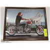 Image 1 : 11" X 14" EASYRIDER HARLEY DAVID MANN POSTER