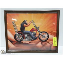 11" X 14" EASYRIDER HARLEY DAVID MANN POSTER