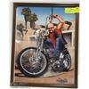 Image 1 : 11" X 14" EASYRIDER HARLEY DAVID MANN POSTER