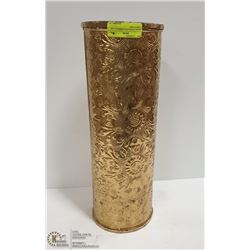 BRASS ENGRAVED UMBRELLA OR CANE STAND