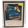 Image 1 : 11" X 14" PONTIAC CATALINA 1950'S ORIGINAL AD