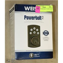 WEISER POWER BOLT 2. NEW IN BOX