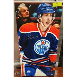 EDMONTON OILERS SIGNED NUGENT HOPKINS CANVAS