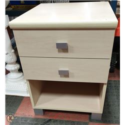 2 DRAWER NIGHT TABLE, 17" X 22" X 20"