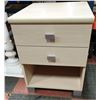 Image 1 : 2 DRAWER NIGHT TABLE, 17" X 22" X 20"