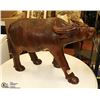 Image 1 : LARGE WOODEN WATER BUFFALO, HAS REPAIR ON EAR