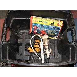 ELECTRIC DRILL, BELT SANDER AND 12 GAUGE FLARE KIT
