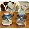 Image 1 : COLLECTION OF 4 EAGLE THEMED DECORATIVE DISPLAYS