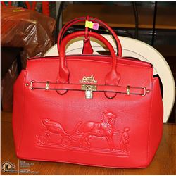 REPLICA HERMES RED LADIES HANDBAG