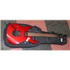 Image 1 : PEAVEY ELECTRIC GUITAR RED LEFTY WITH SOFT CASE