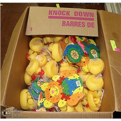 ASSORTED NEW TOYS PUZZLES RUBBER DUCKIES