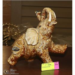 ELEPHANT FIGURE, 9" TALL