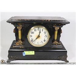 WORKING INGRAHAM MANTEL CLOCK WITH KEYS 1920'S