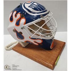 EDMONTON OILERS FULL SIZE GOALIE HELMET PHONE