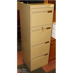 COLE 4 DRAWER FILLING CABINET WITH KEYS,