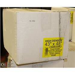 CASE OF 43" X 48" CLEAR FOOD GRADE BAGS