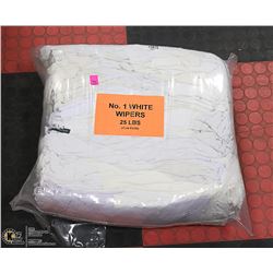 25LB BAG OF WHITE RAGS